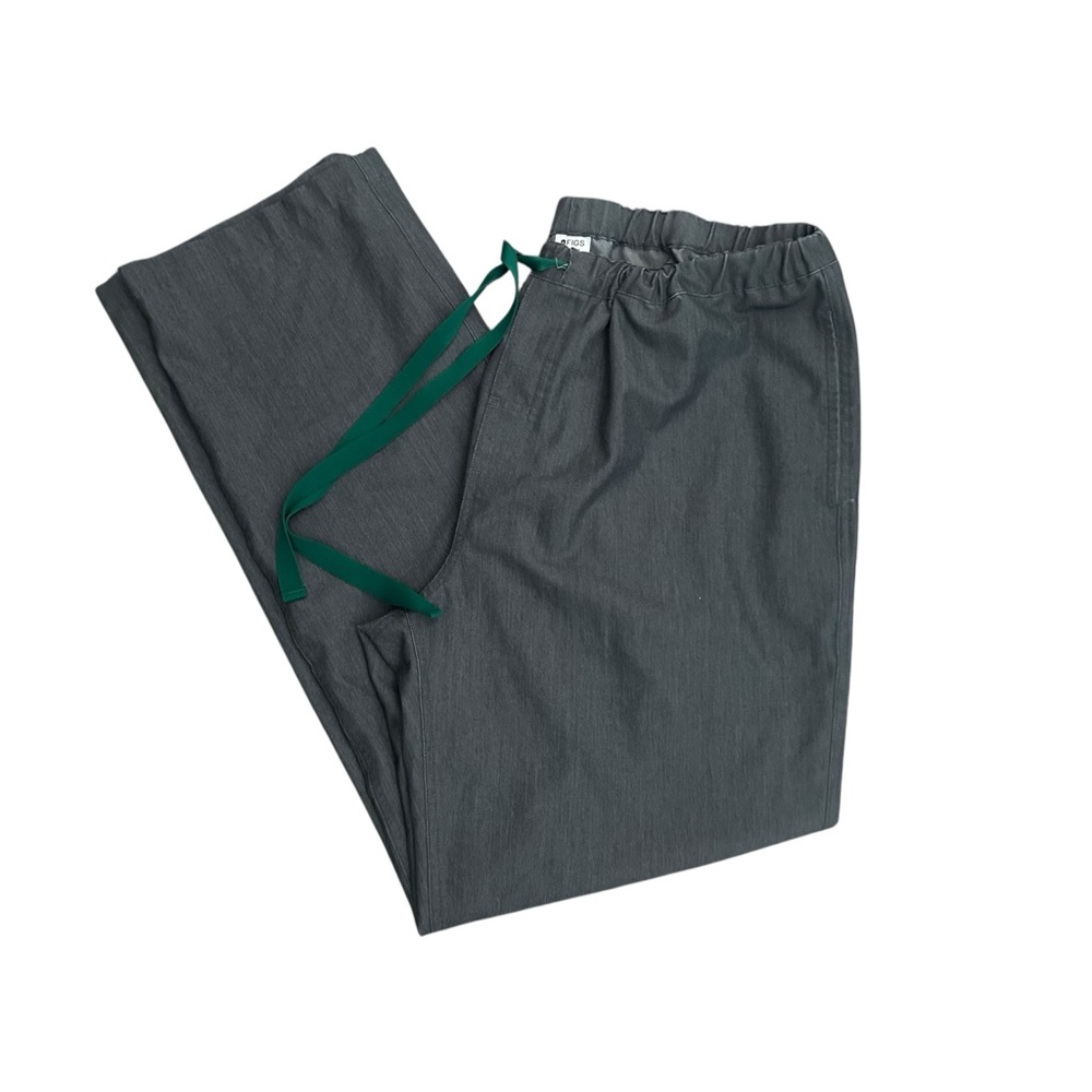 FIGS Women’s Technical Collection Scrub Pants FMM4500 Gray Drawstring Size L